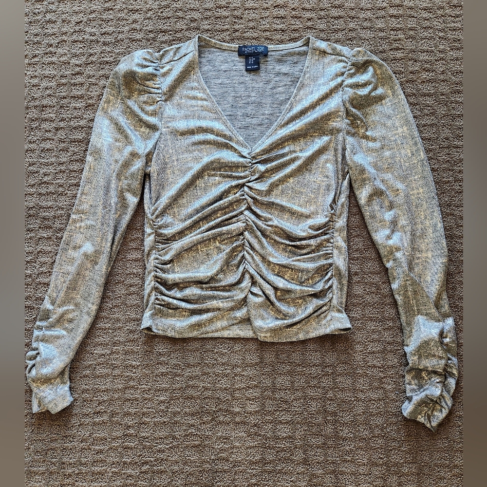 Gold ruched top